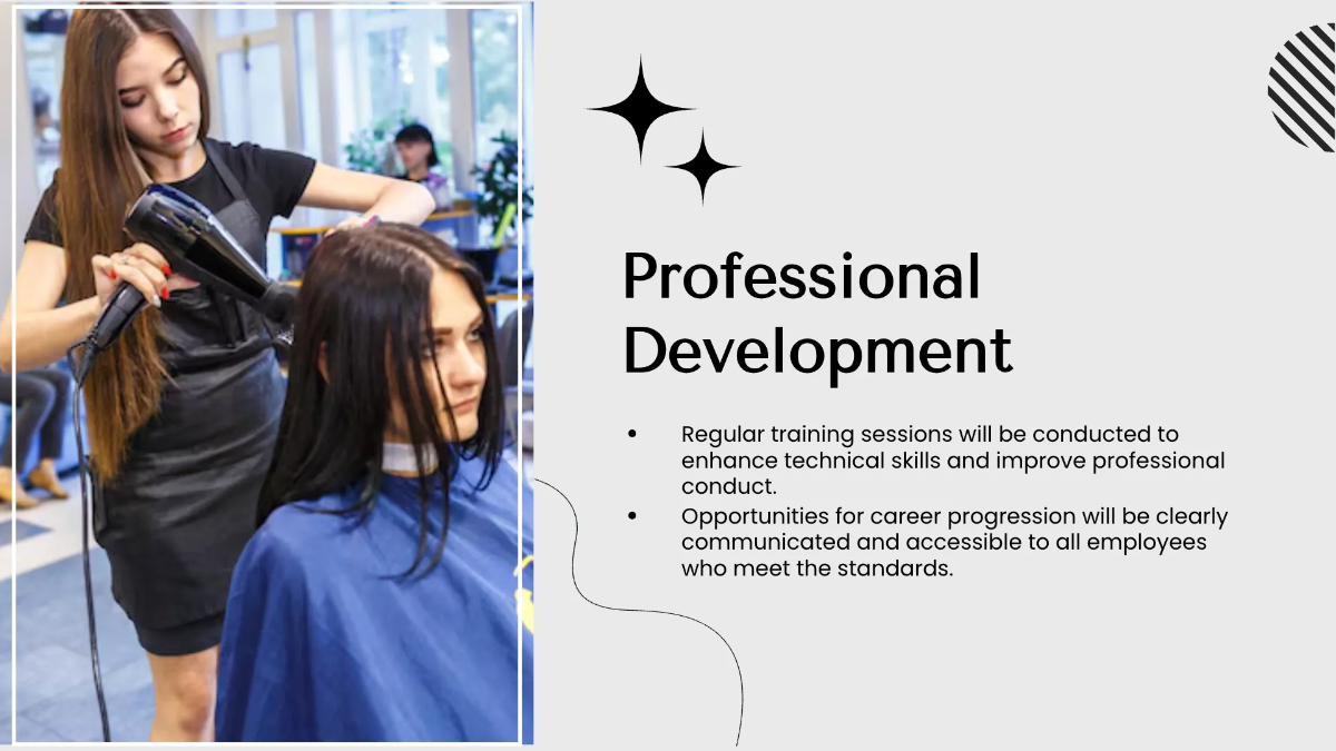 Free Salon Professional Presentation Template to Edit Online