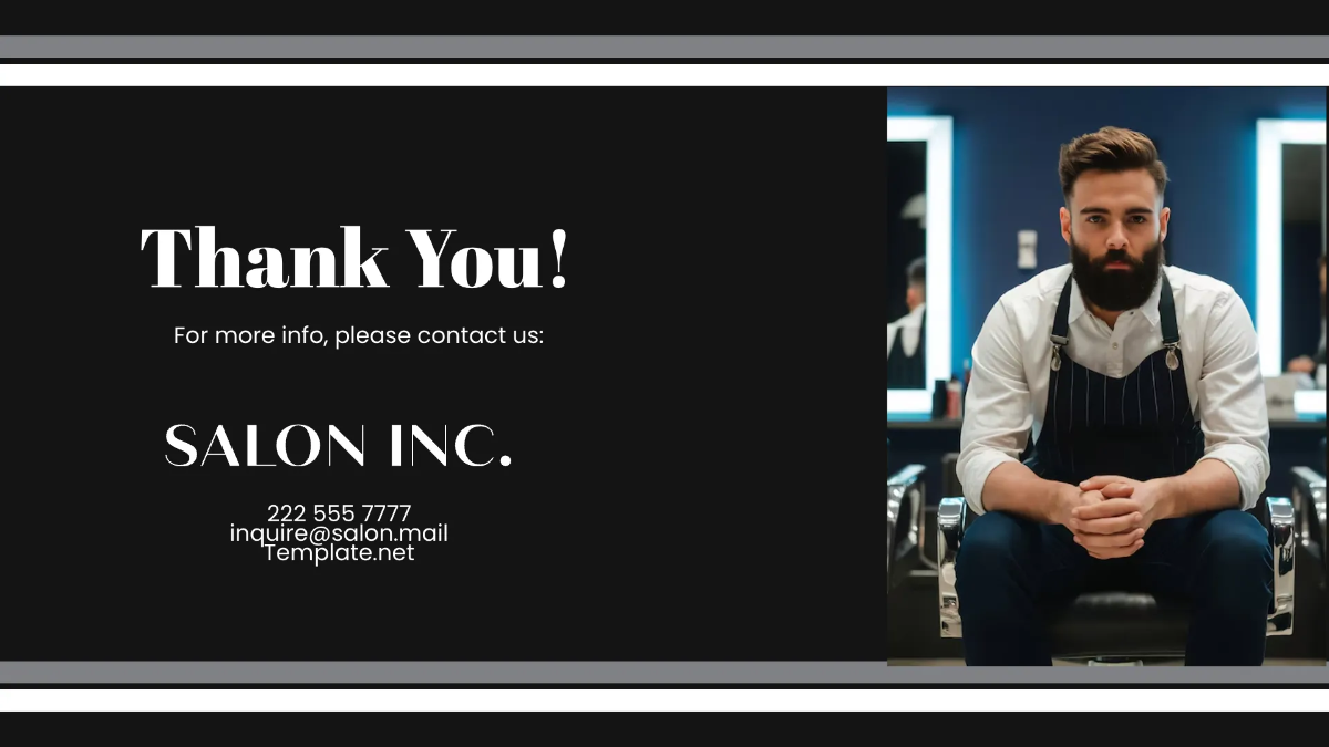 Free Salon Team Presentation Template to Edit Online