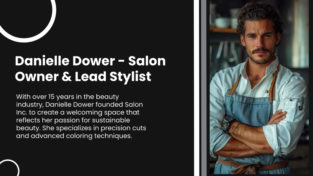 Free Salon Team Presentation Template to Edit Online