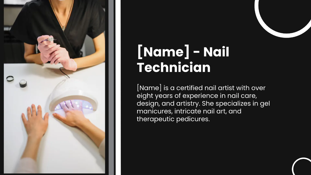 Free Salon Team Presentation Template to Edit Online