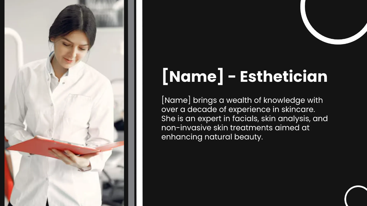 Free Salon Team Presentation Template to Edit Online