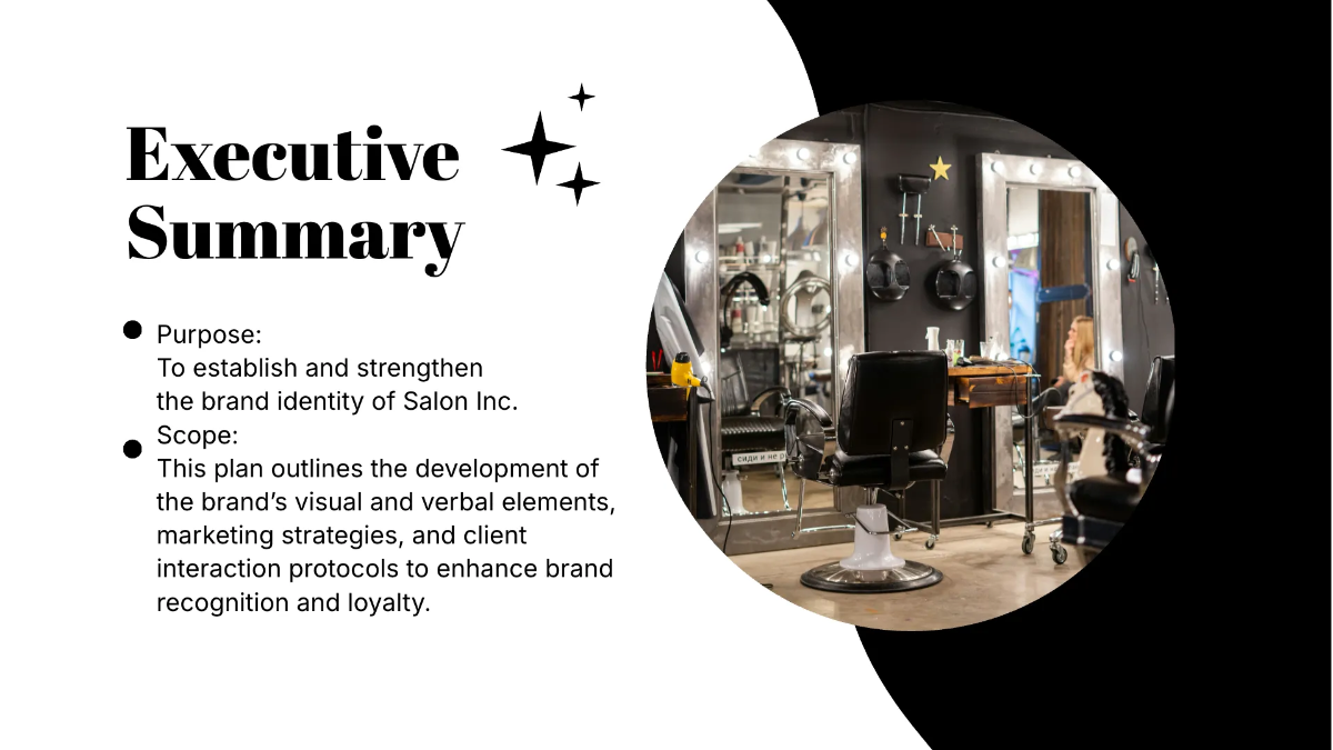 Free Salon Branding Presentation Template to Edit Online