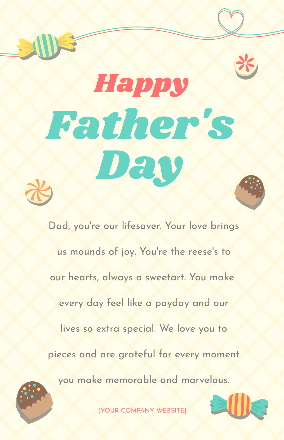 Father's Day Candy Poster