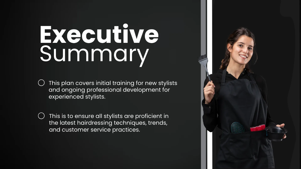 Free Salon Training Presentation Template to Edit Online