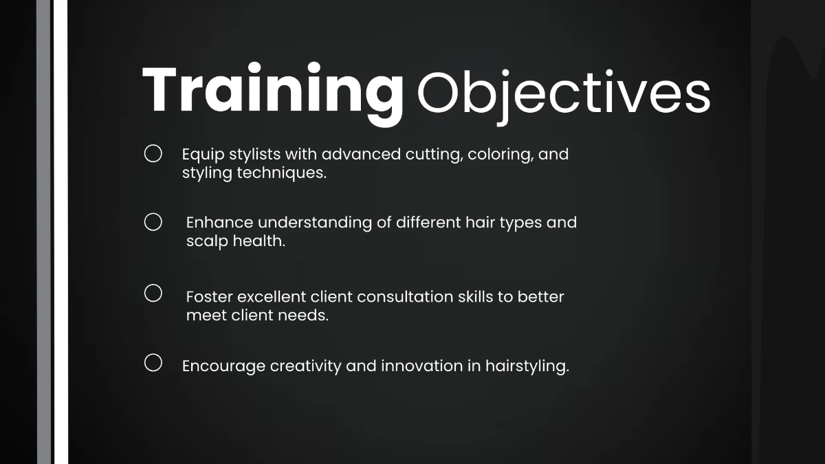 Free Salon Training Presentation Template to Edit Online