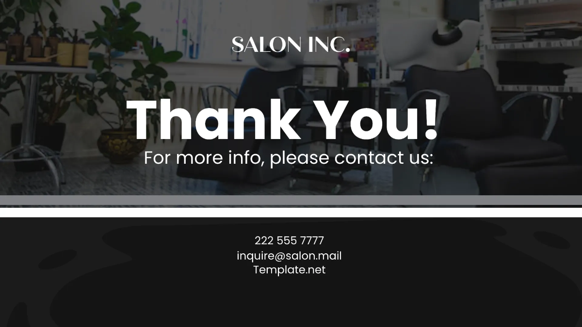 Free Salon Training Presentation Template to Edit Online