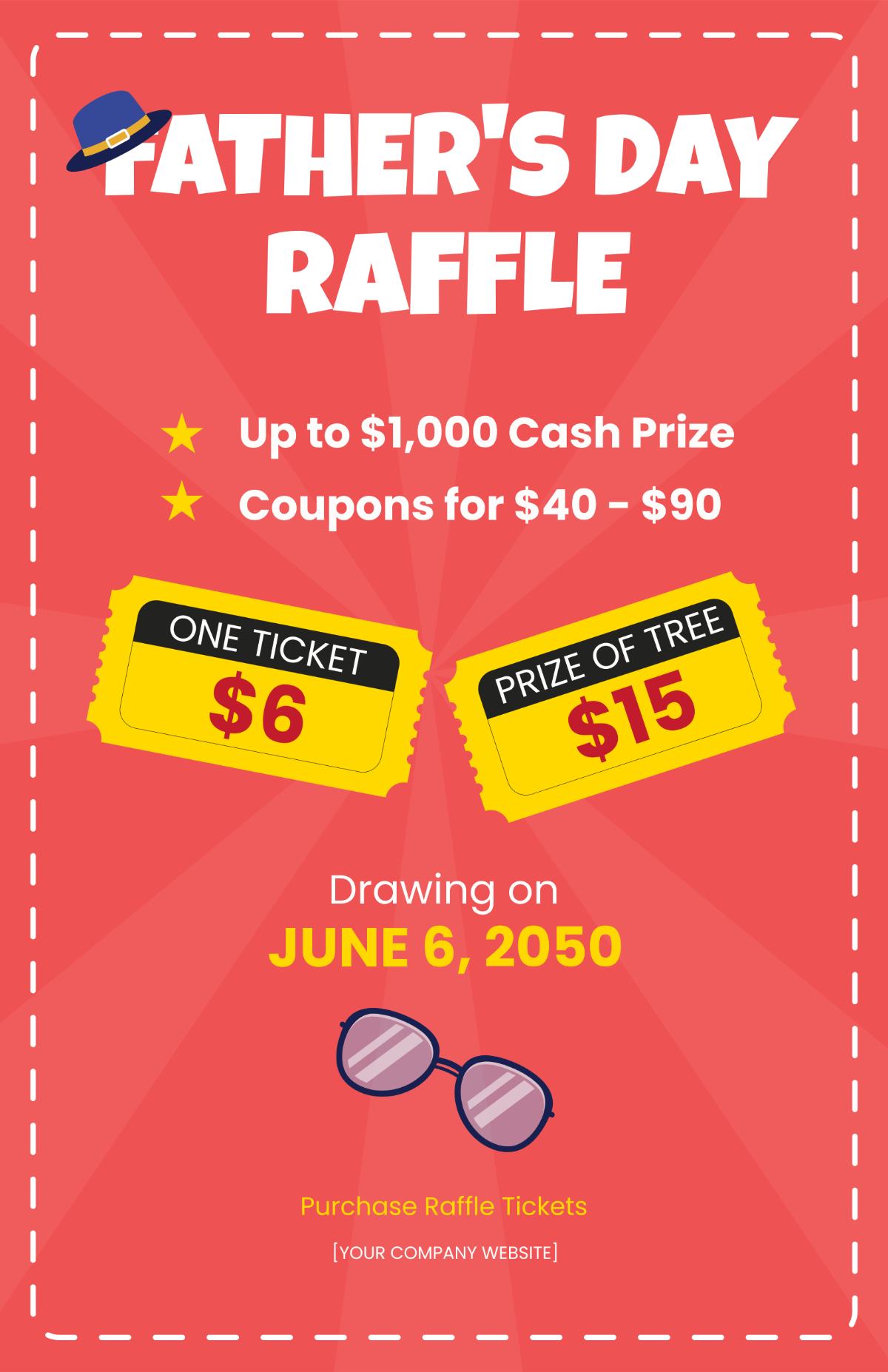 Father's Day Raffle Poster
