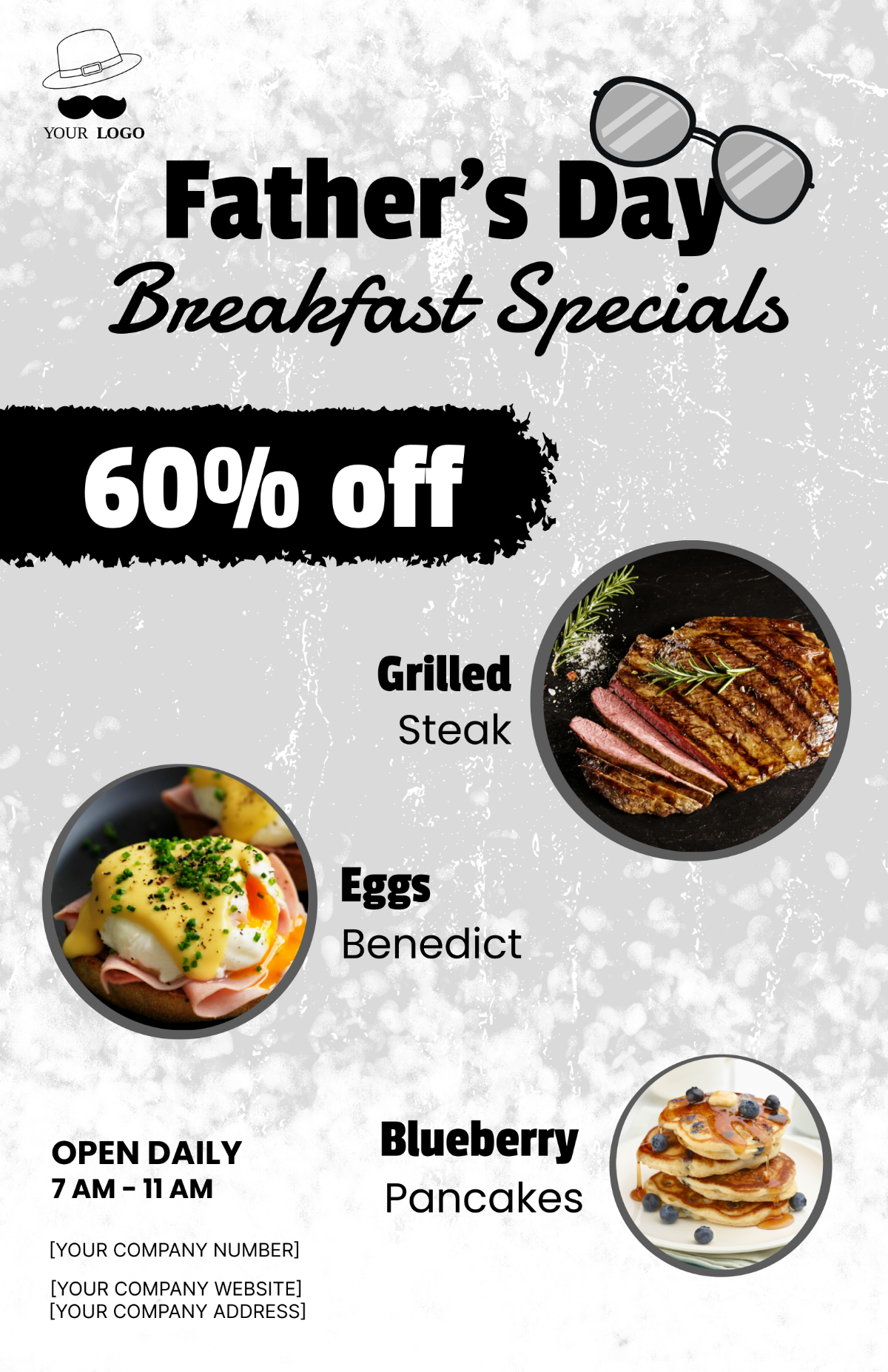 Father's Day Breakfast Poster