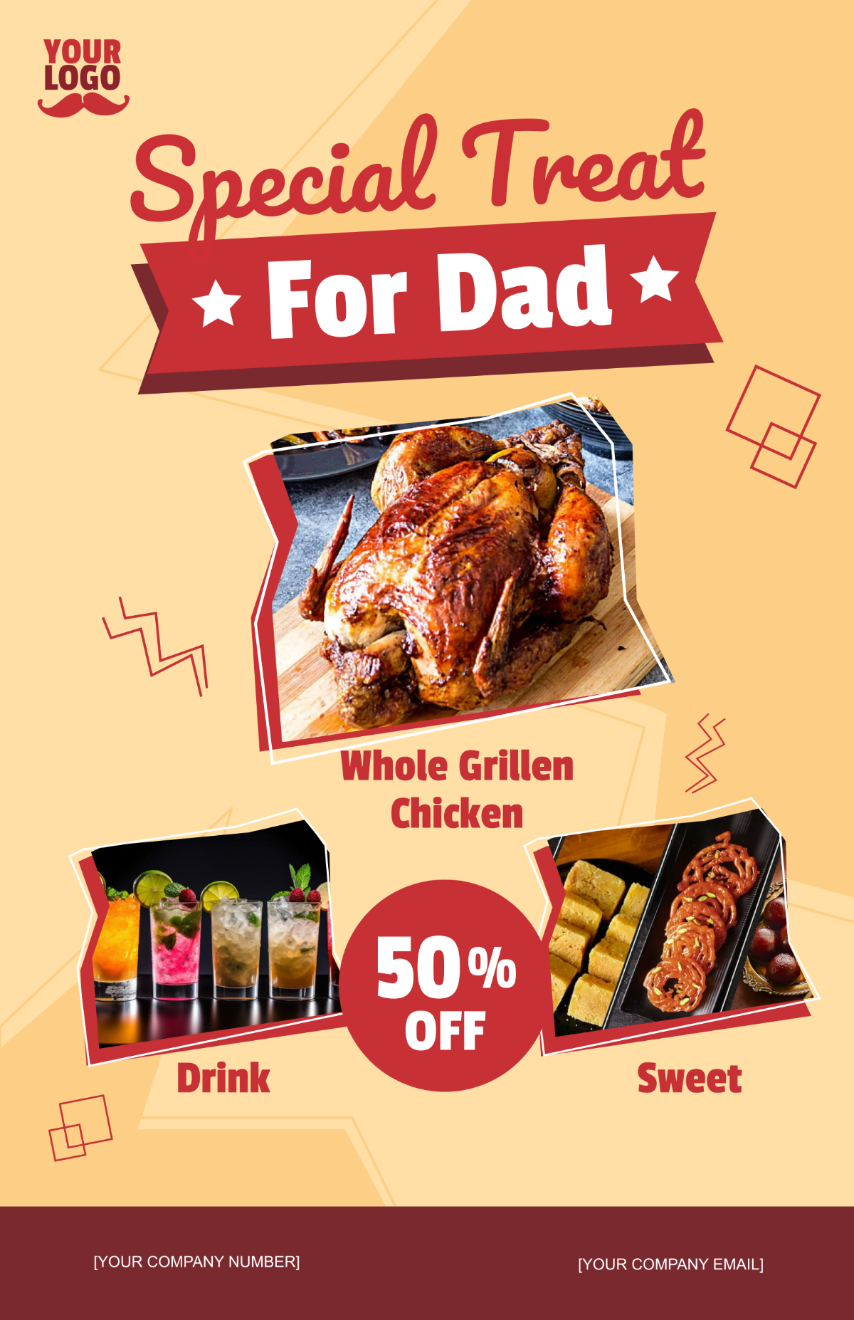 Father's Day Food Poster