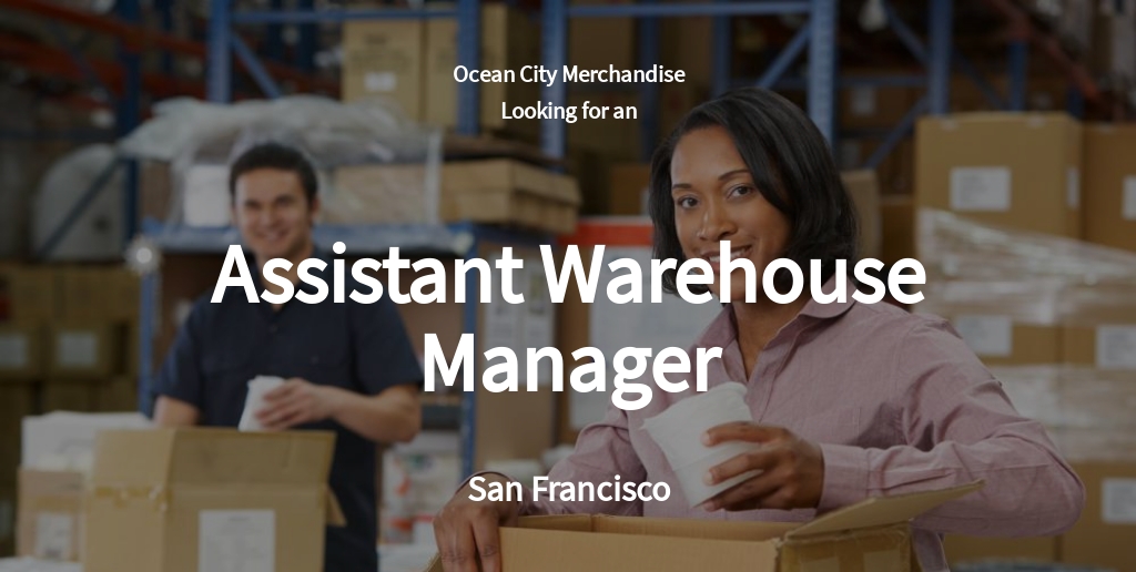 Free Assistant Warehouse Manager Job Ad and Description Template.jpe