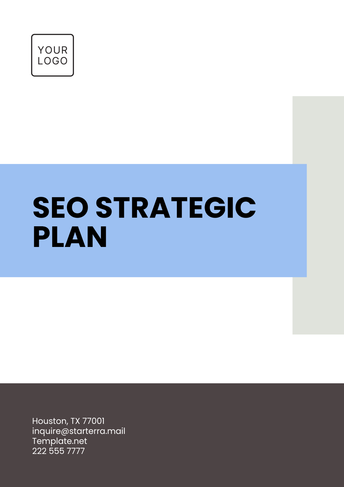 SEO Strategic Plan Template - Edit Online & Download