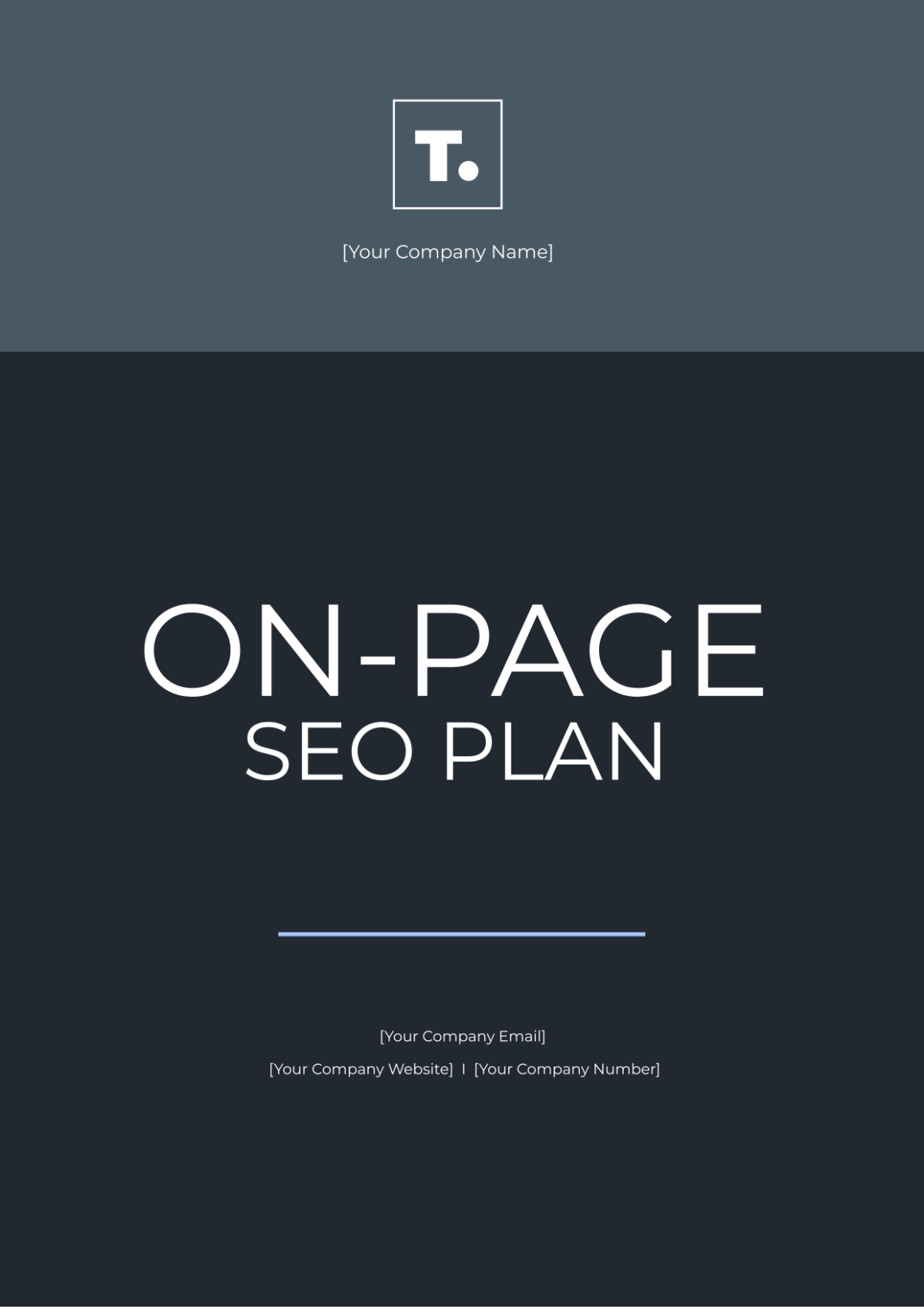 On Page SEO Plan Template - Edit Online & Download