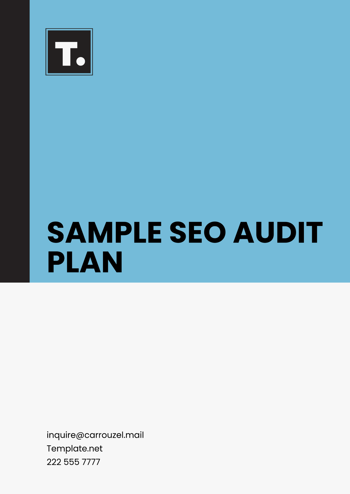 Sample SEO Audit Plan Template - Edit Online & Download