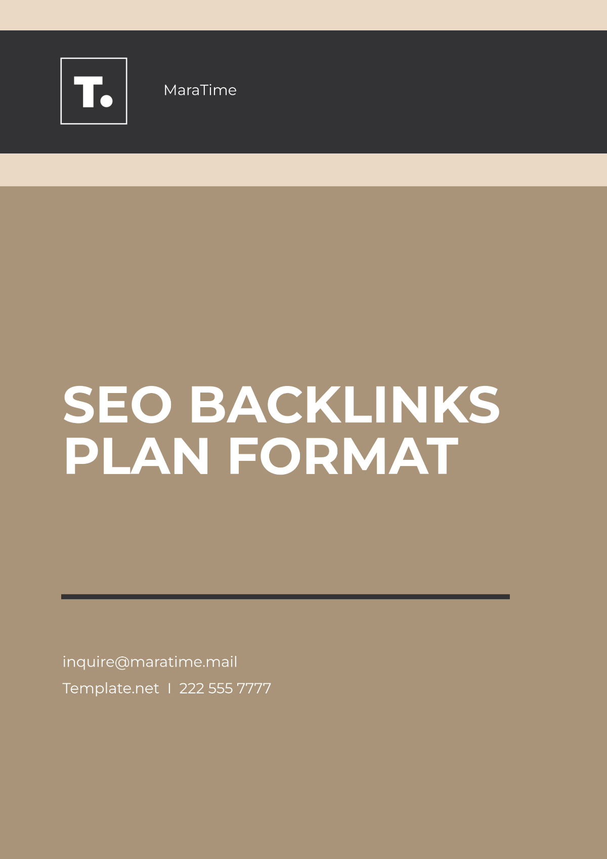 SEO Backlinks Plan Format Template - Edit Online & Download