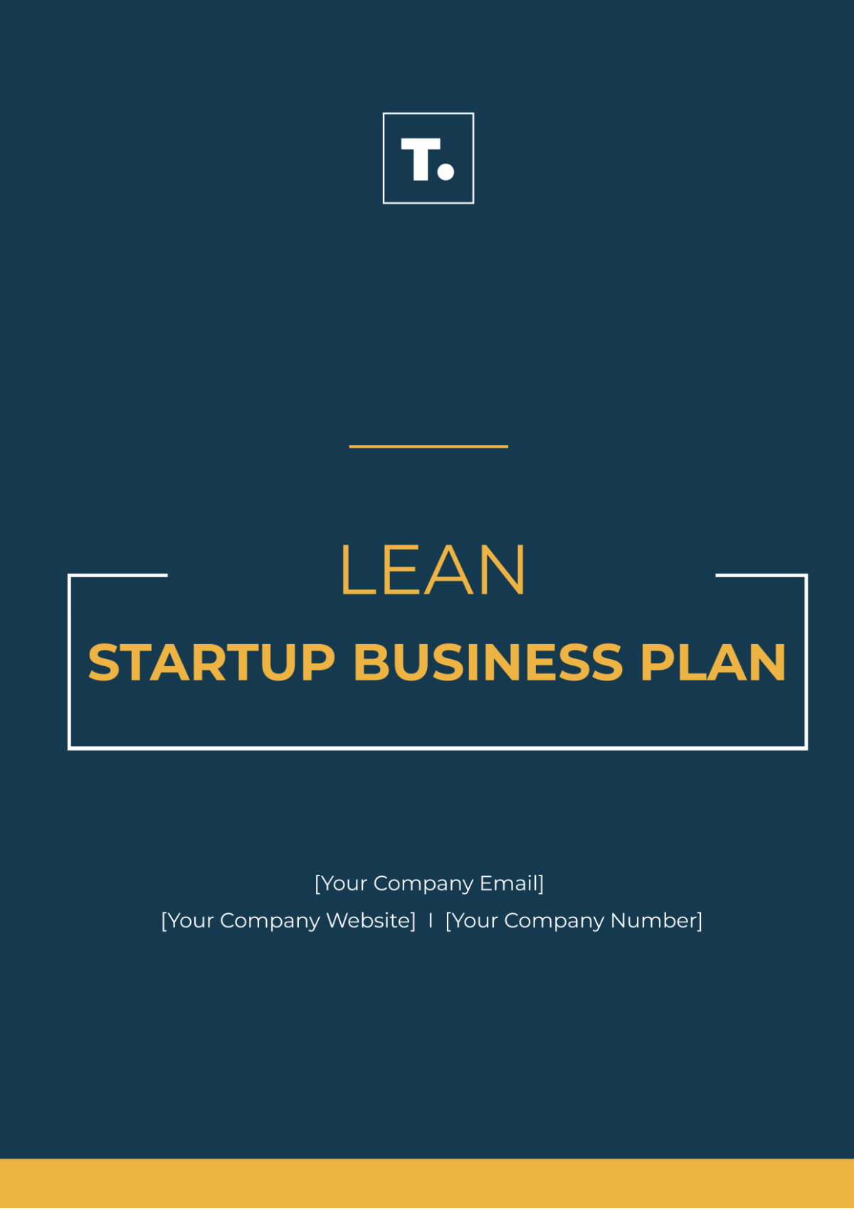 Lean Startup Business Plan Template - Edit Online & Download