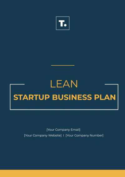 Free Lean Startup Business Plan Template to Edit Online