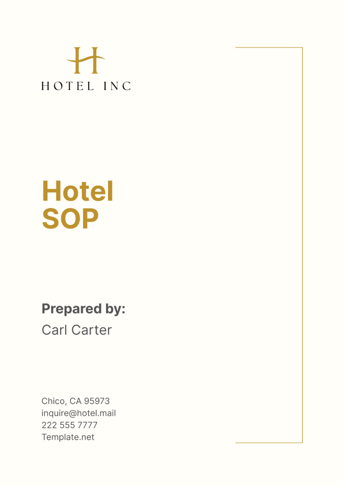 Page 3 Hotel Operations & Administration Templates - Edit Online ...