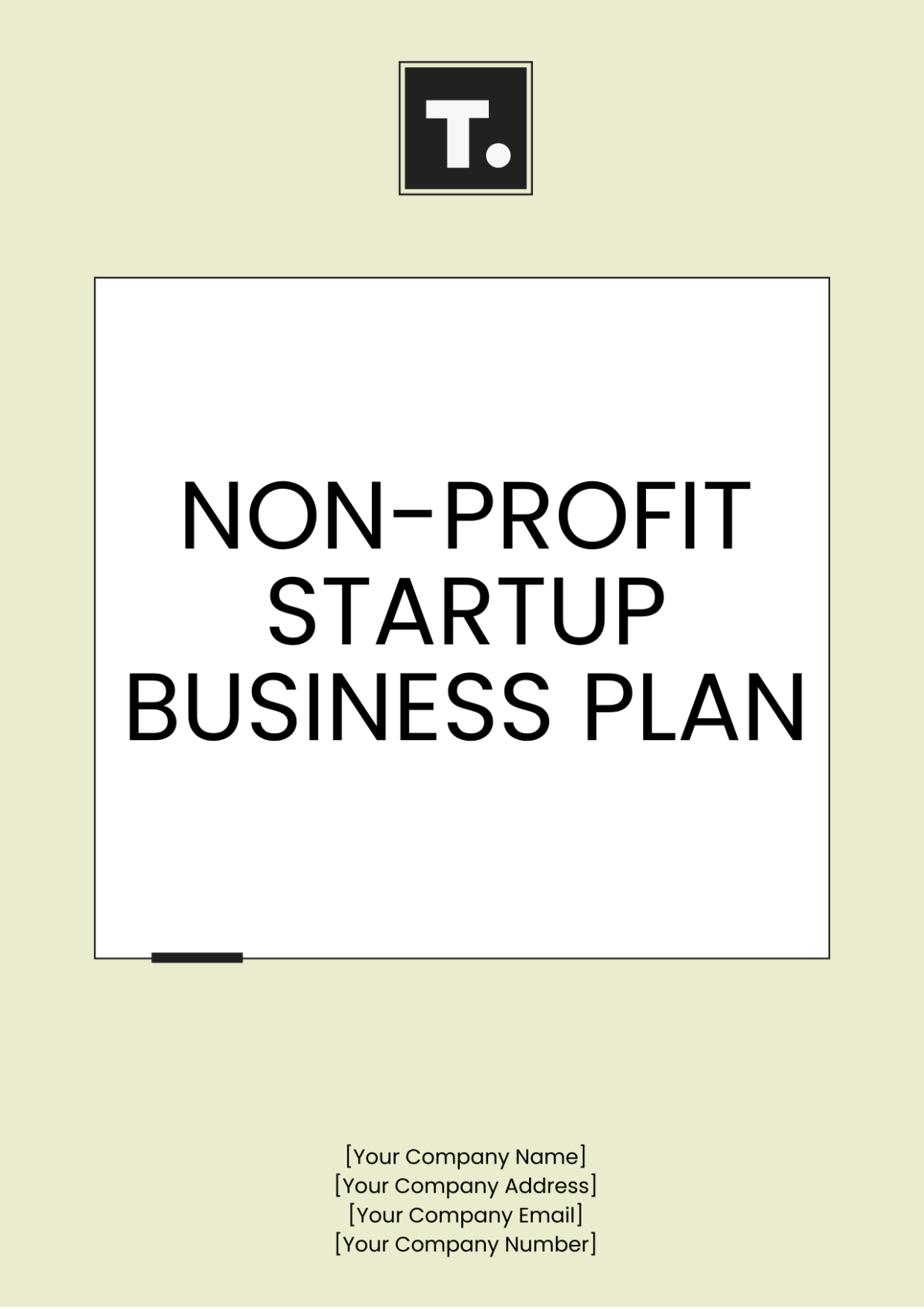 Nonprofit Startup Business Plan Template - Edit Online & Download