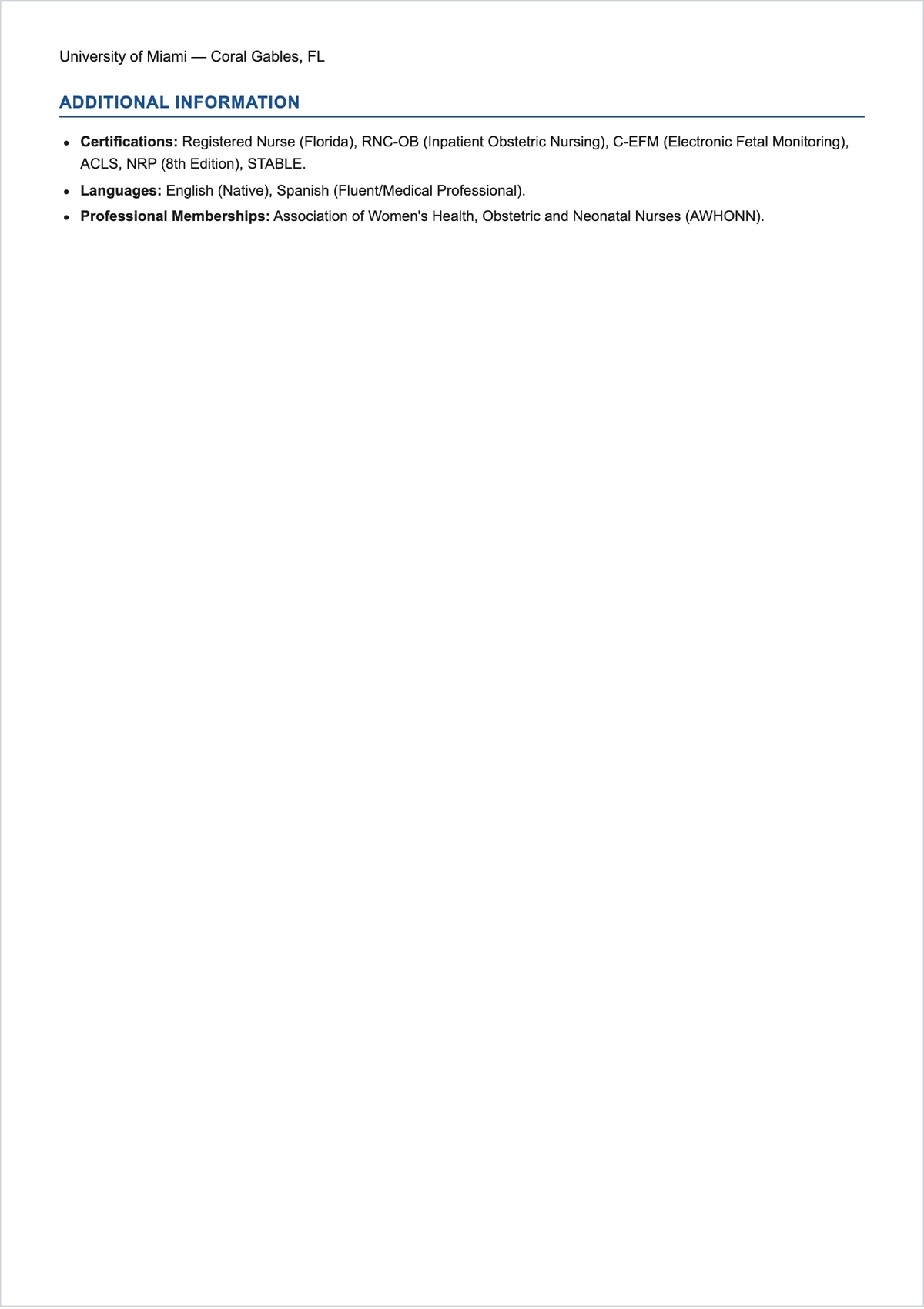 Free Labor And Delivery Nurse ATS Resume Template, AI Resume Builder