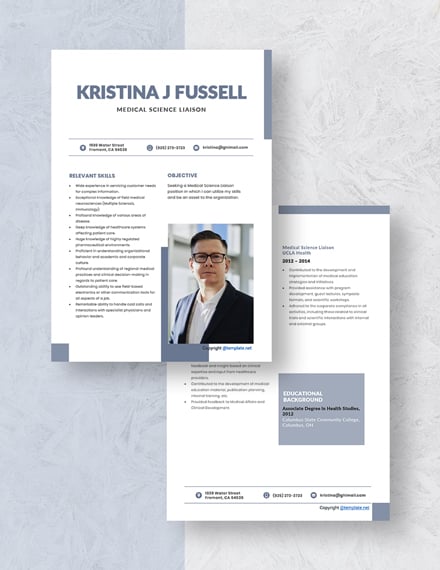 Medical Science Liaison Resume Download
