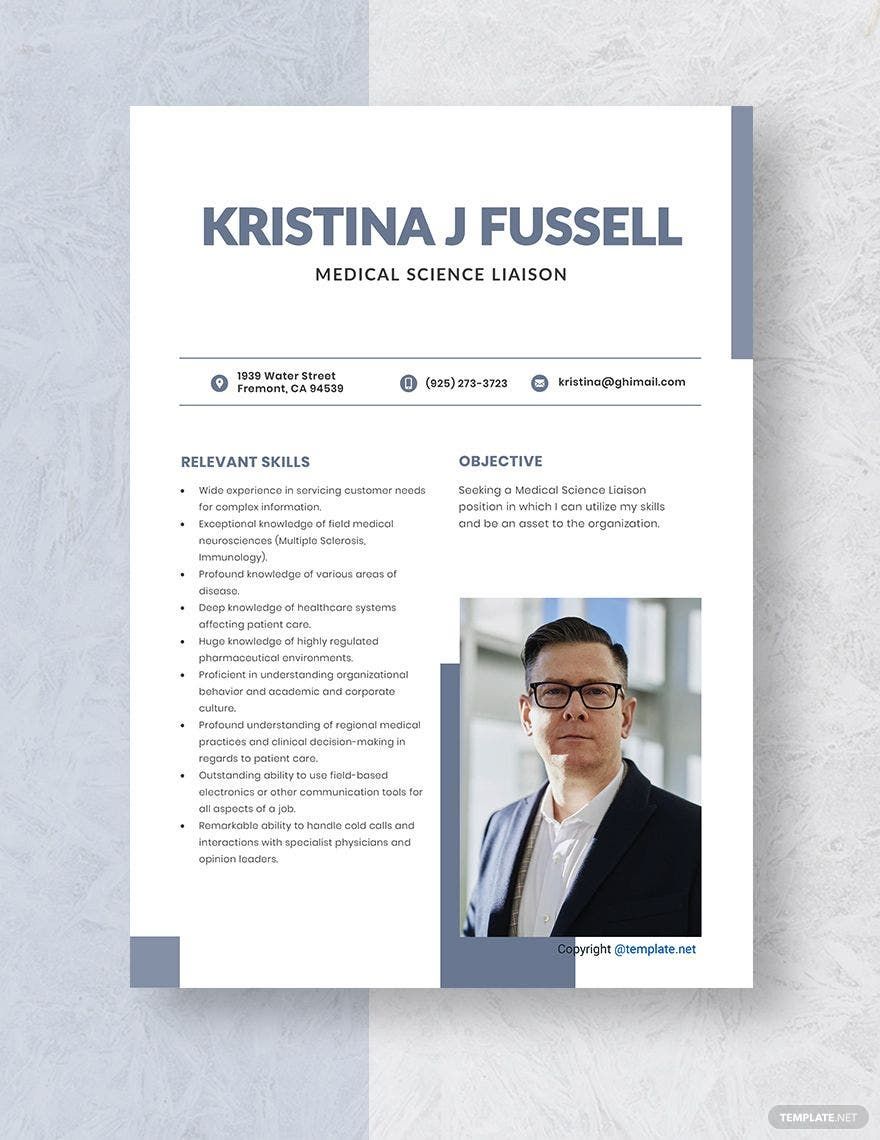Medical Science Liaison Resume