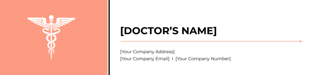 Doctor's Note Sharp Header Template