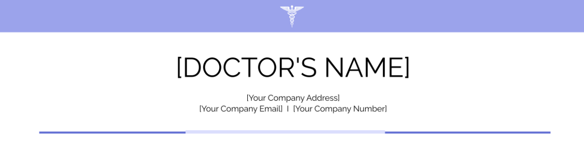 Doctor's Note Bold Header Template