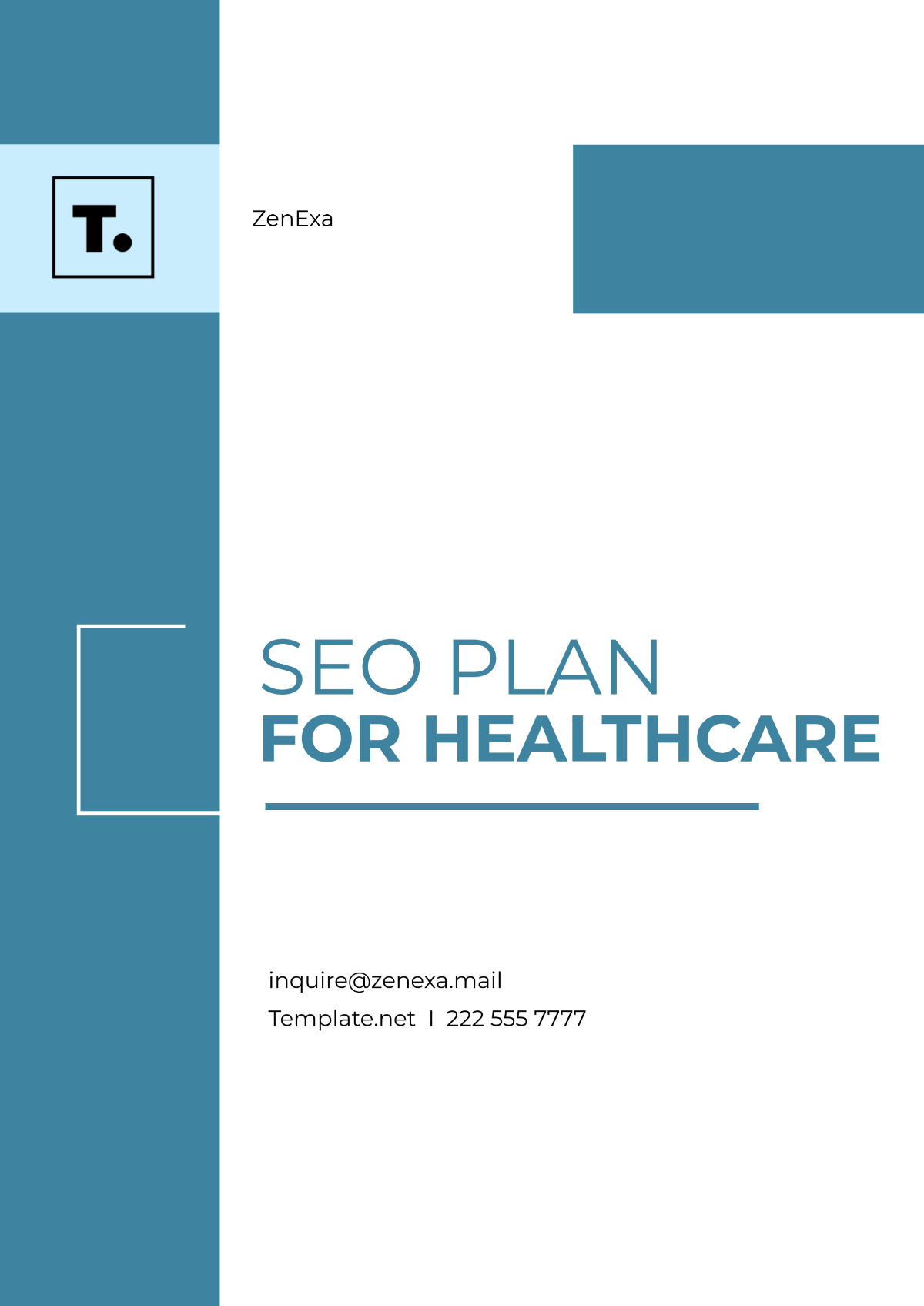 SEO Plan For Healthcare Template - Edit Online & Download