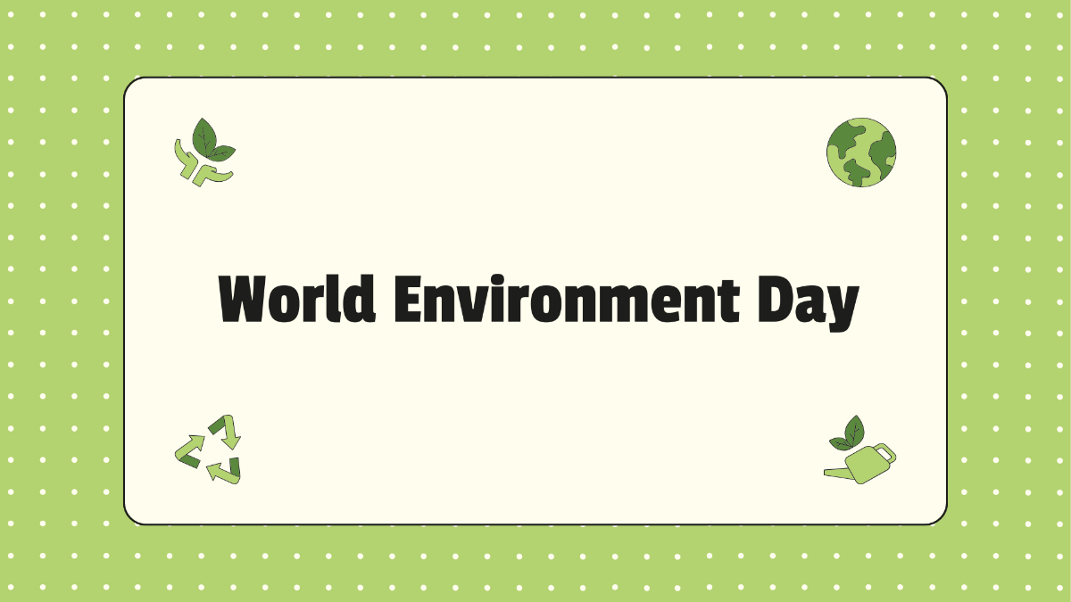 World Environment Day Speech Presentation
