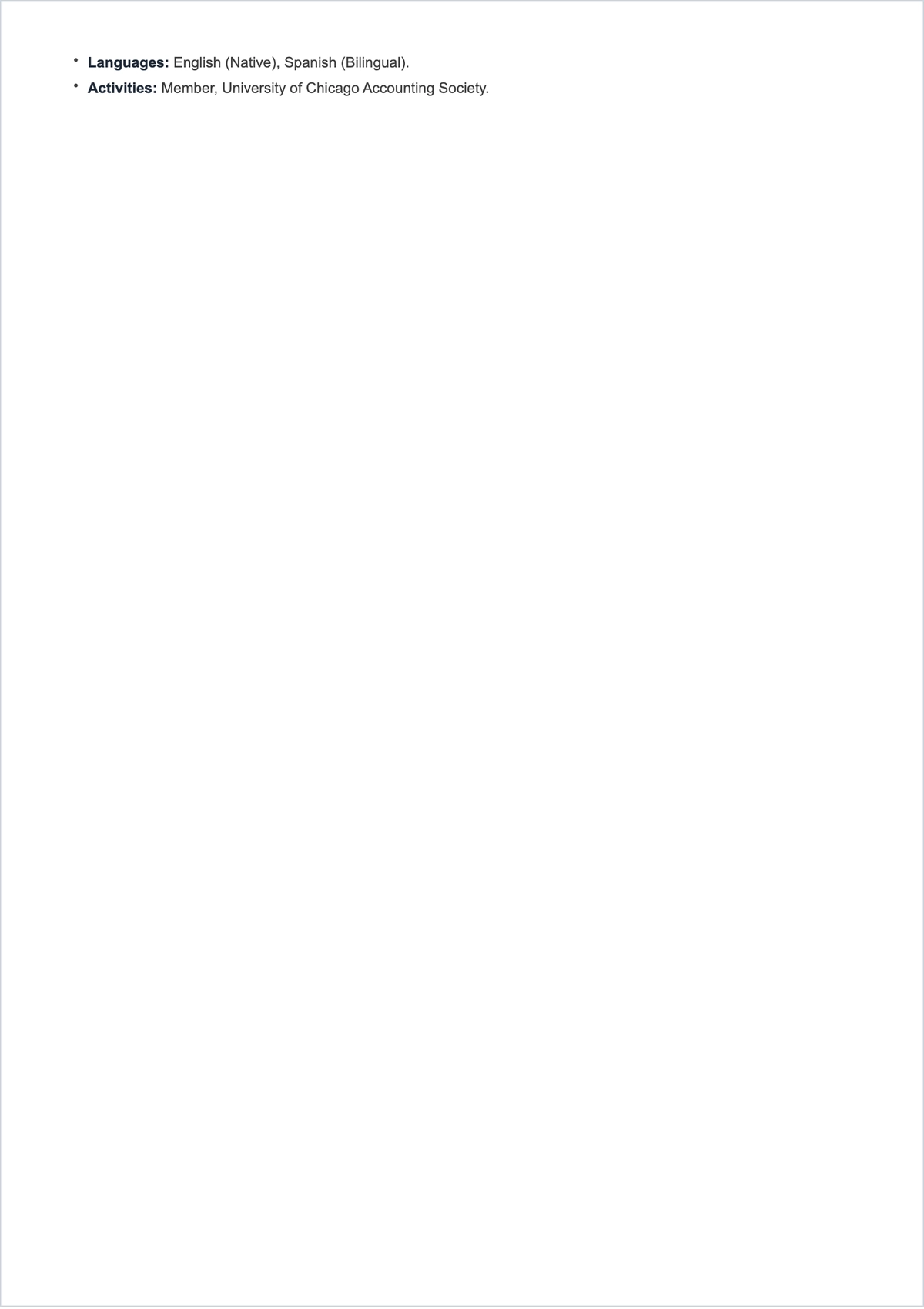 Free Blank Audit Internship ATS Resume Template, AI Resume Builder