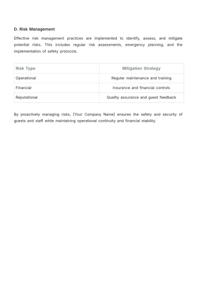 Free Hotel Policy and Procedure Template to Edit Online