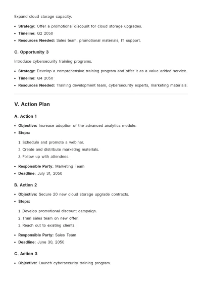 Free Account Plan Template to Edit Online