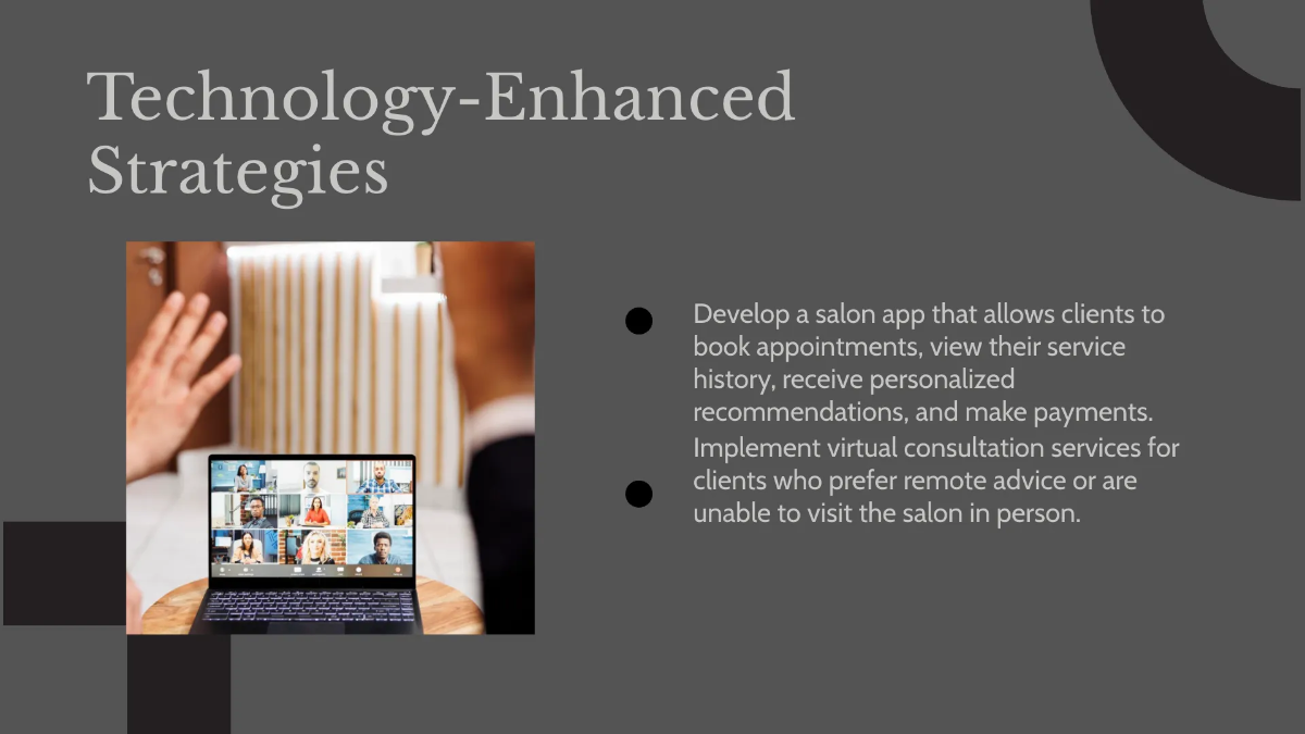 Free Salon Client Engagement Presentation Template to Edit Online