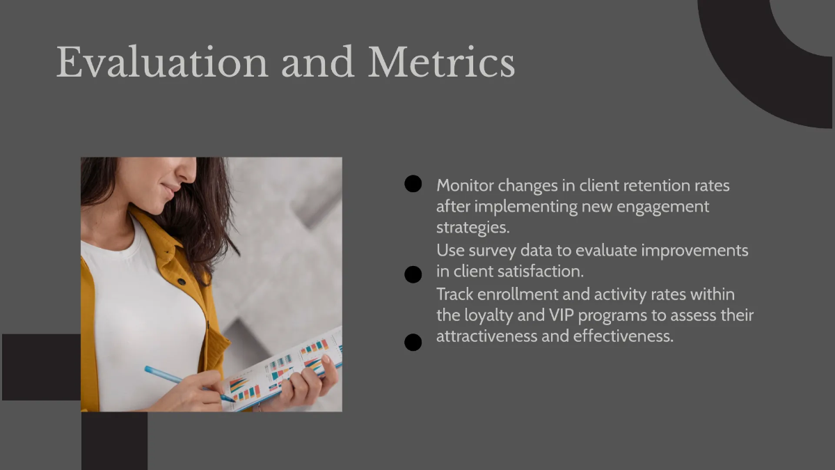 Free Salon Client Engagement Presentation Template to Edit Online