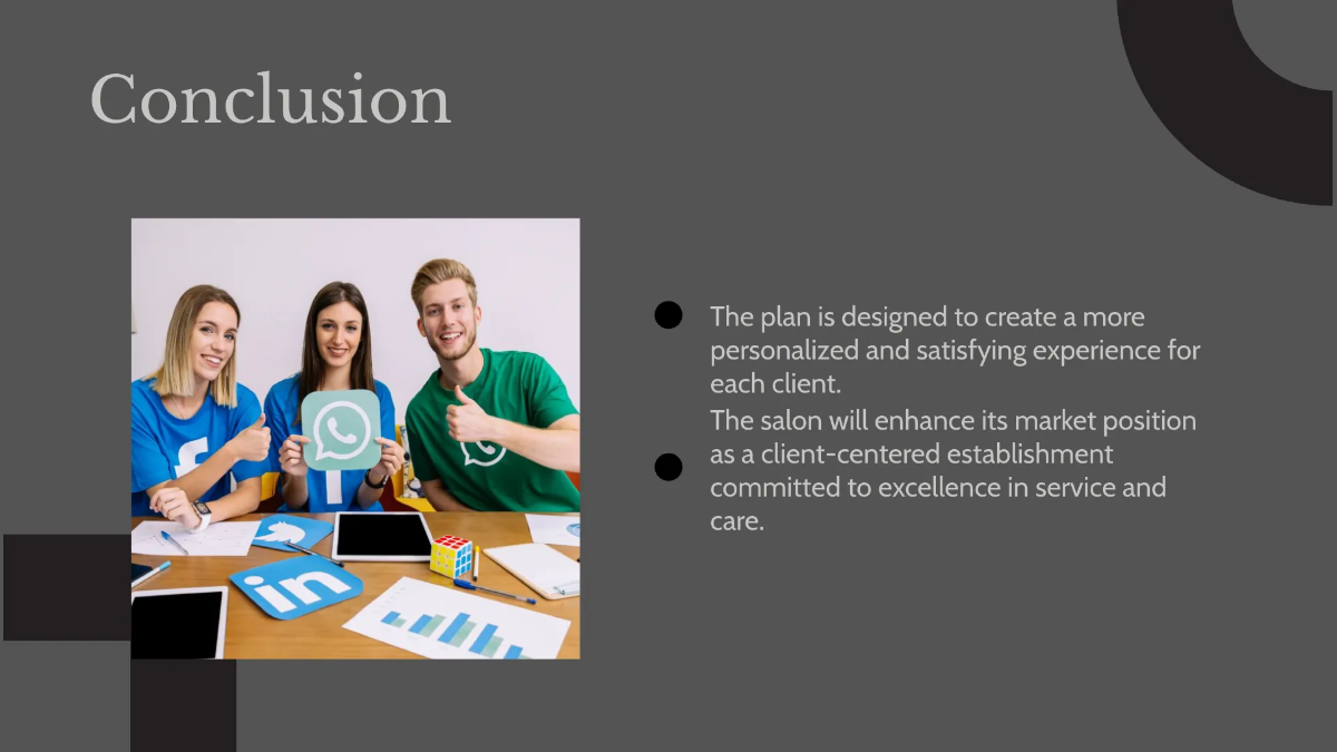 Free Salon Client Engagement Presentation Template to Edit Online