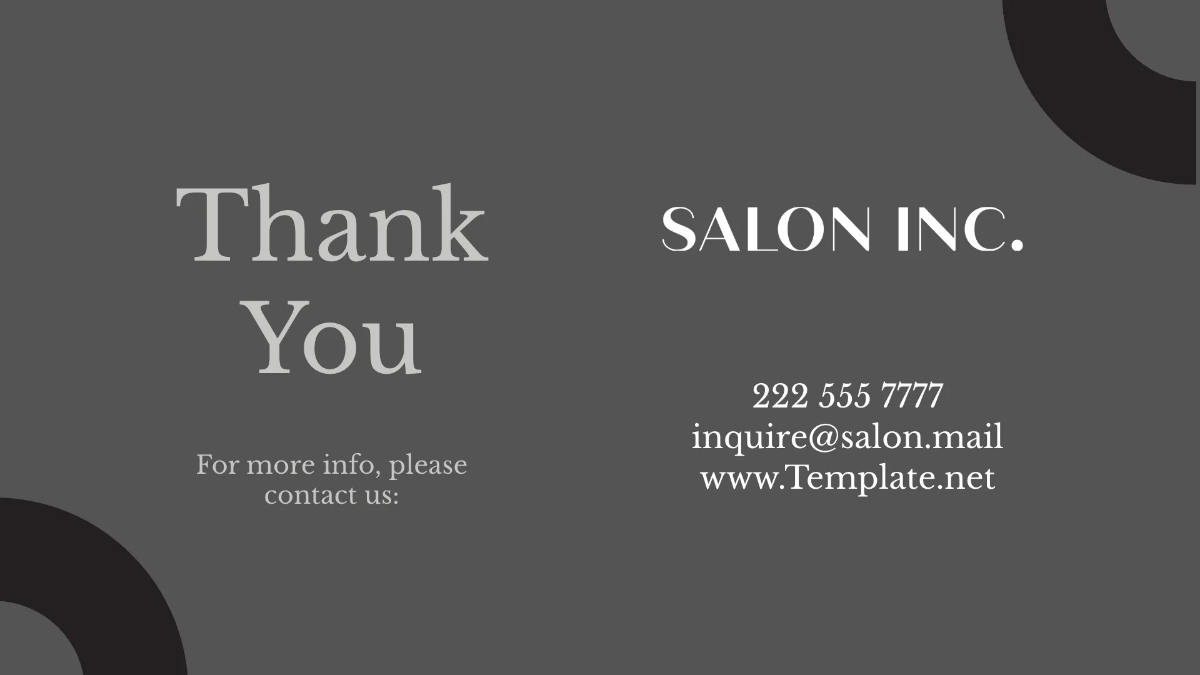 Free Salon Client Engagement Presentation Template to Edit Online