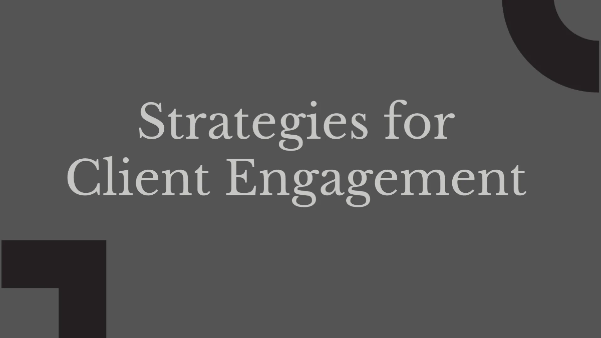 Free Salon Client Engagement Presentation Template to Edit Online