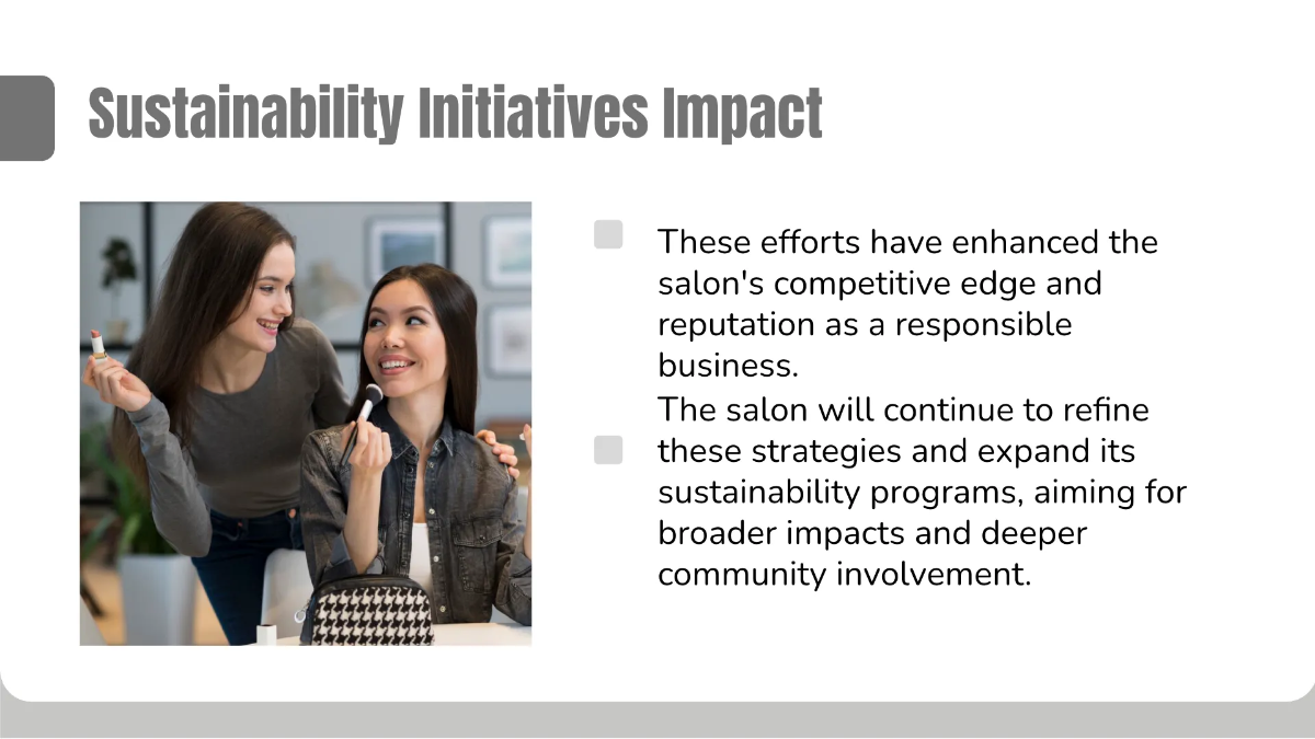 Free Salon Performance Review Presentation Template to Edit Online