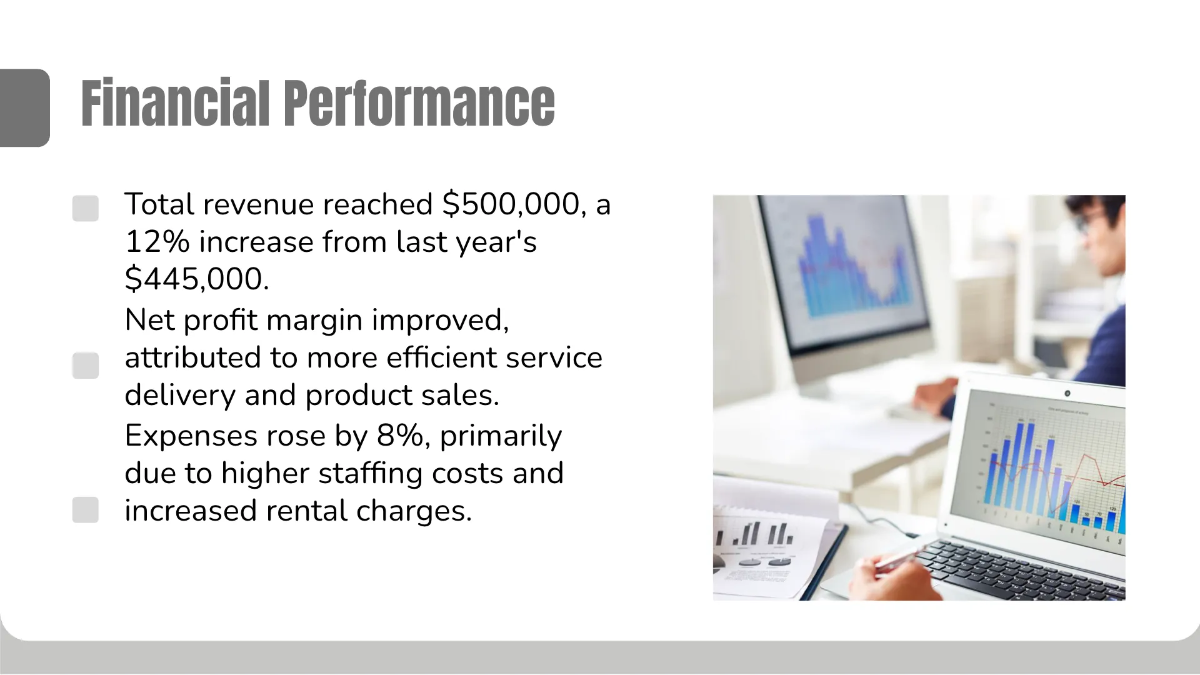 Free Salon Performance Review Presentation Template to Edit Online