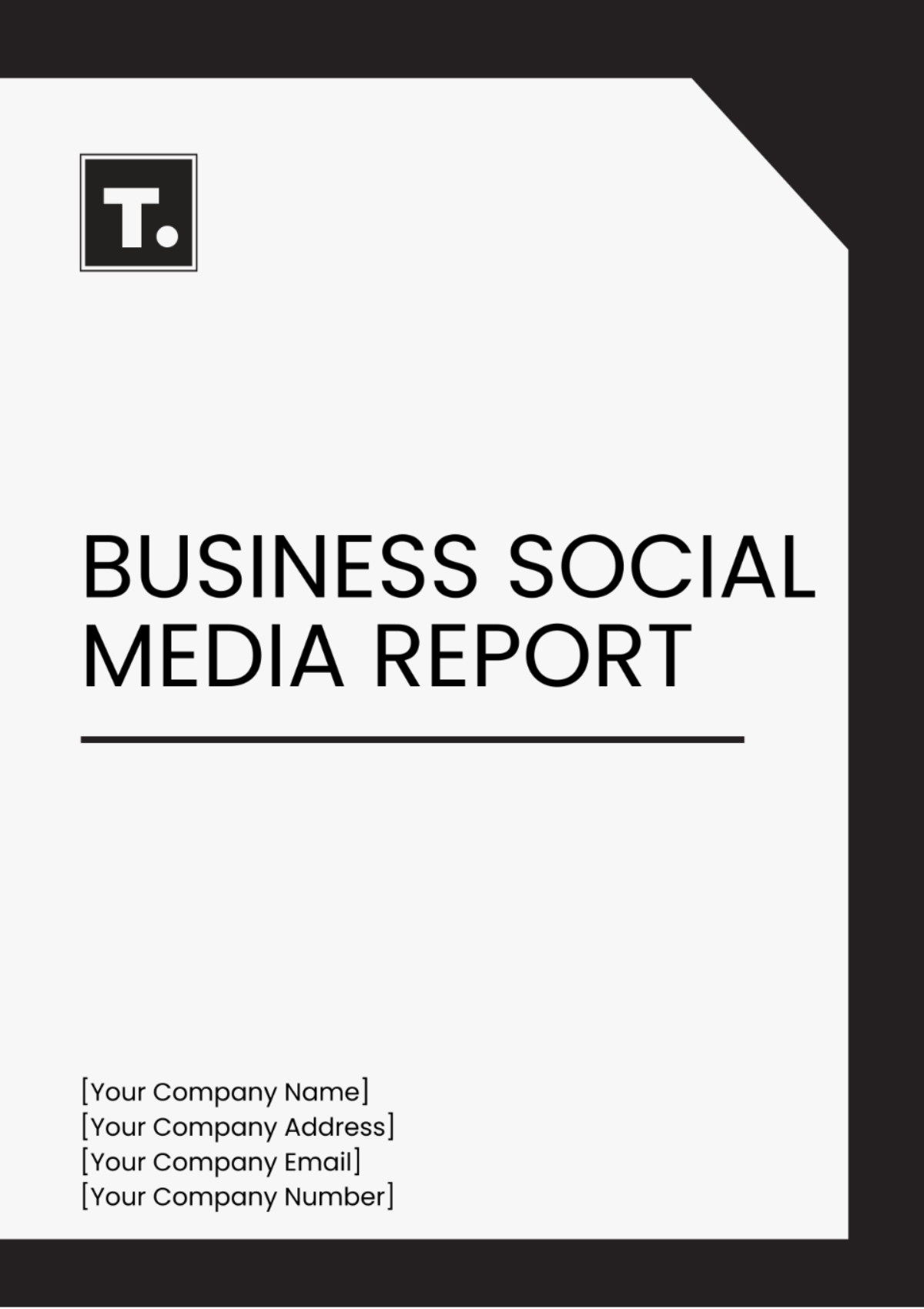 Business Social Media Report Template - Edit Online & Download