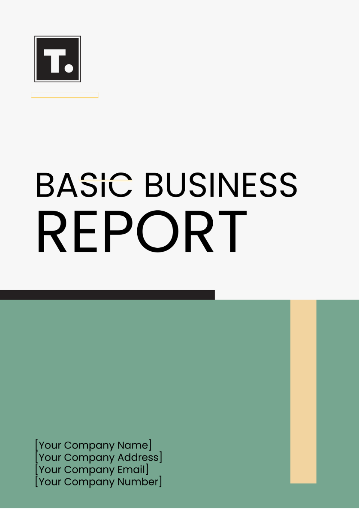 Basic Business Report Template - Edit Online & Download