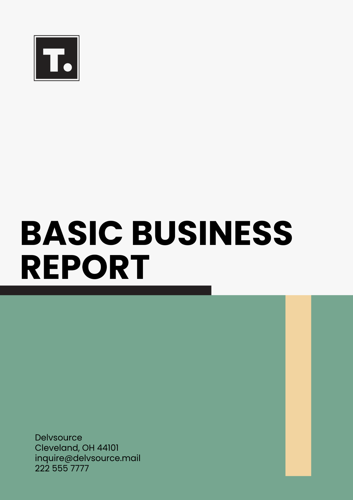 Basic Business Report Template - Edit Online & Download