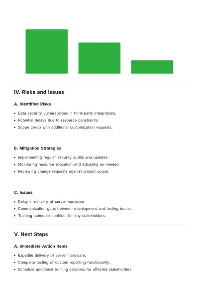 Free Business Status Report Template to Edit Online