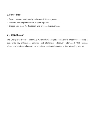 Free Business Status Report Template to Edit Online