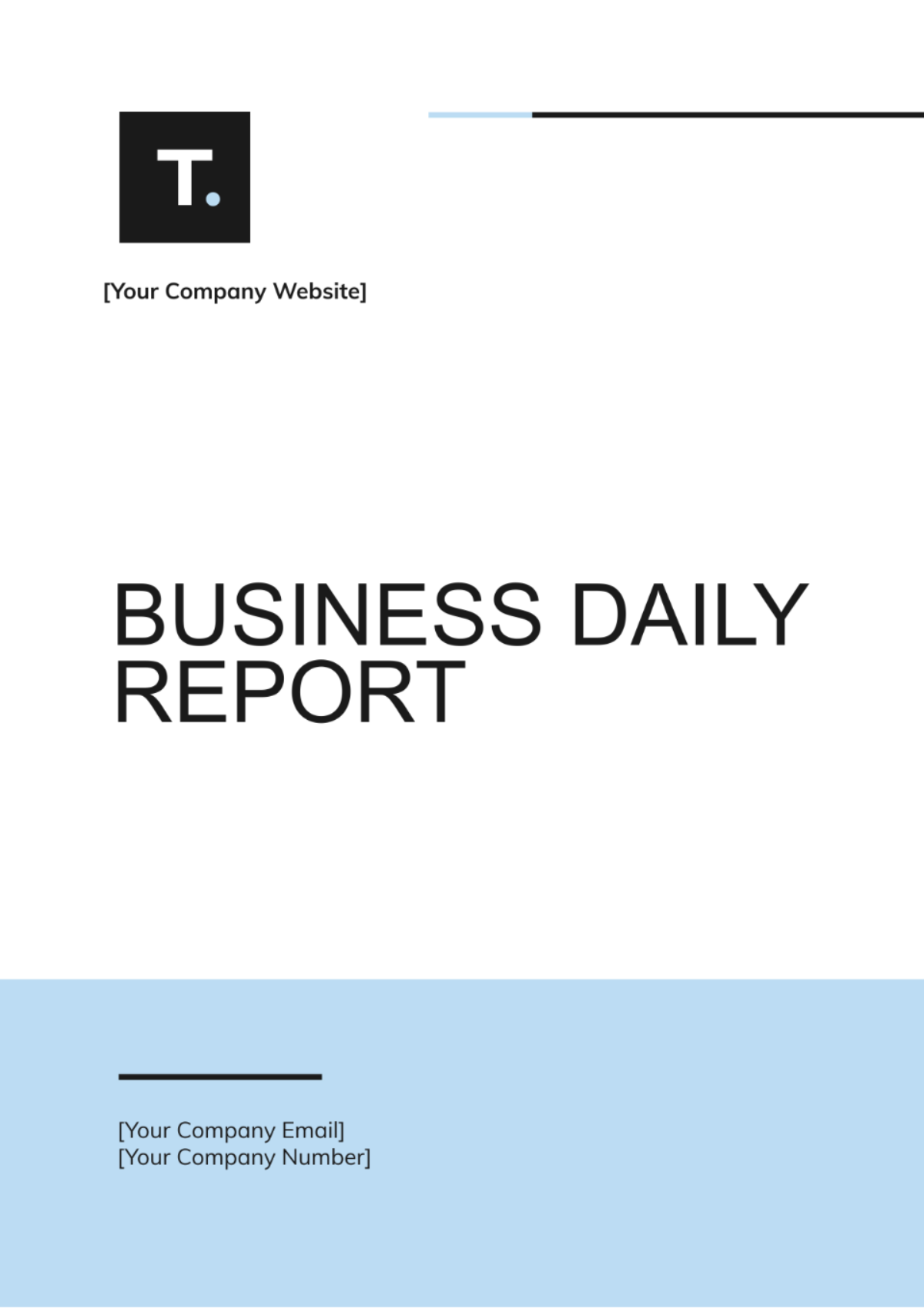 Business Daily Report Template - Edit Online & Download