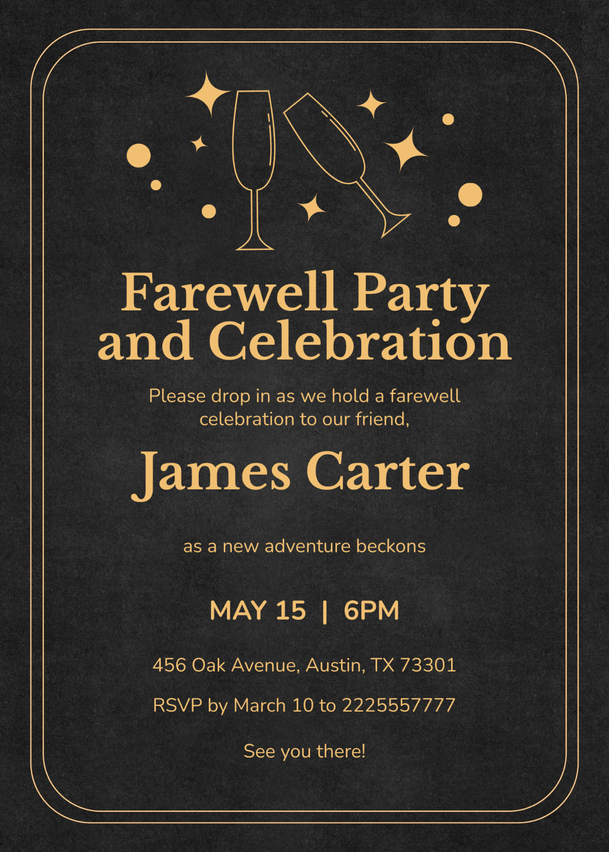 Drop In Farewell Party Invitation