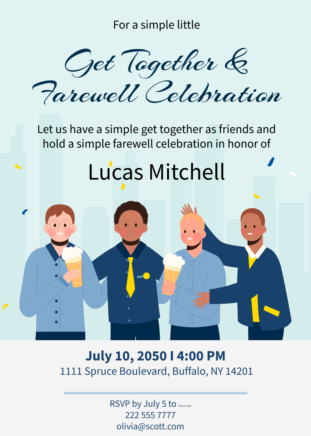 Farewell Get Together Invitation