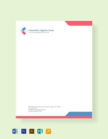 Company Logo Letterhead Design Heppe Digitalfuturesconsortium Org