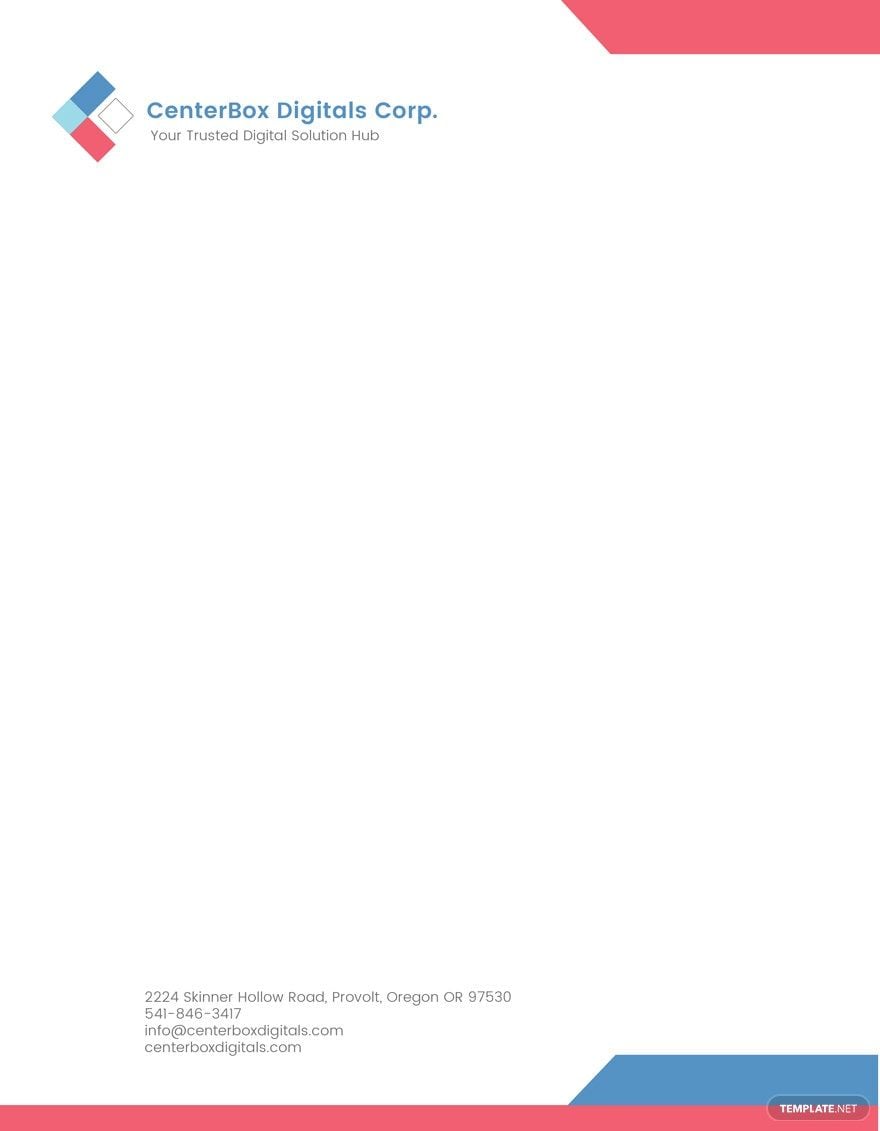 Company Letterhead Template in Word, Google Docs, PDF, Illustrator, PSD, Apple Pages, Publisher