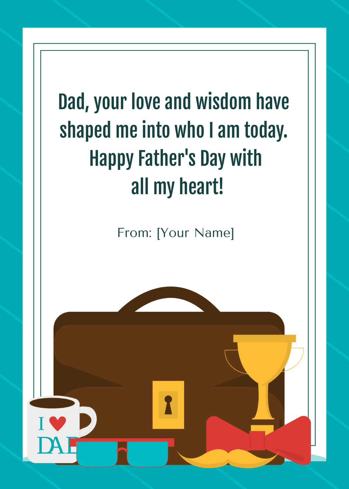 Father's Day Dedication Message